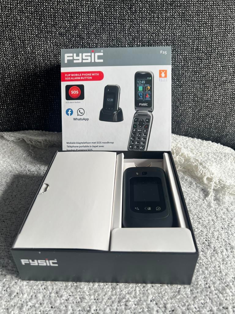 Fysic F25 Senioren Klaptelefoon met SOS-knop, Inklapmodel, Ophalen of Verzenden, Zonder simlock, Zonder abonnement