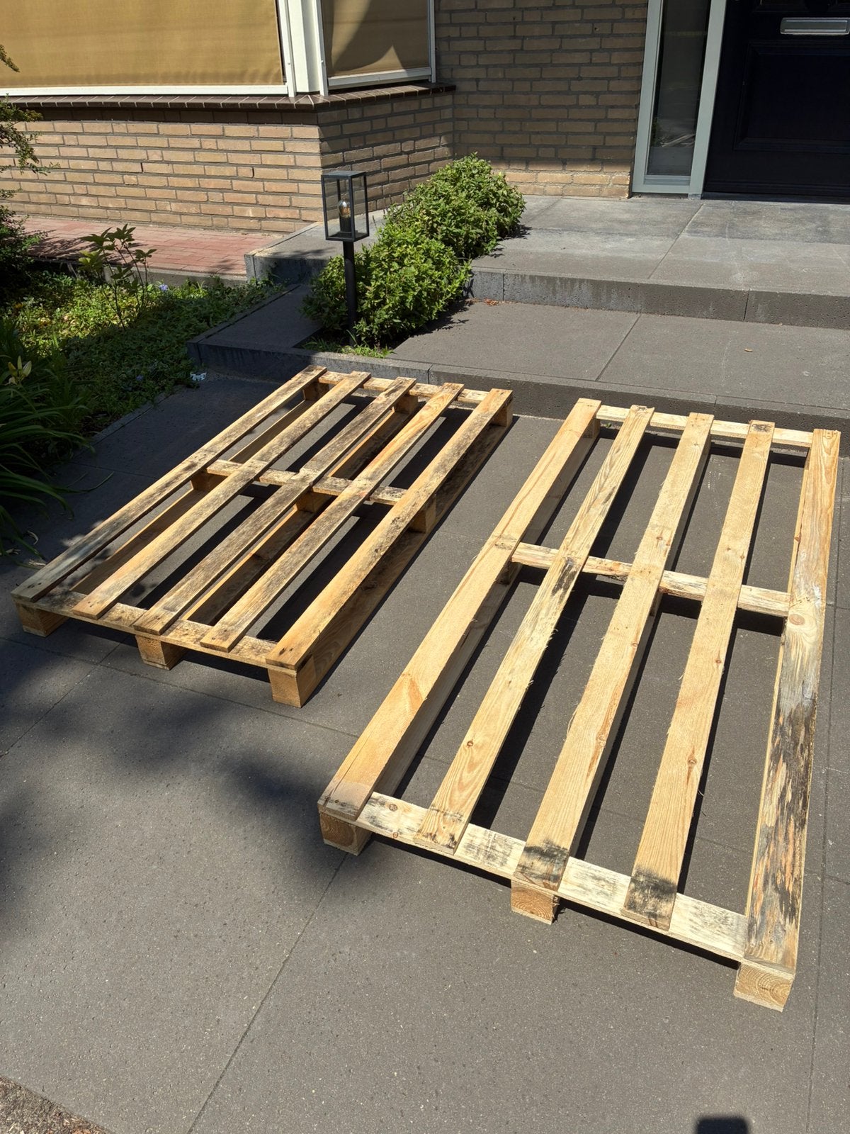 Pallets / stookhout, Doe-het-zelf en Verbouw, Hout en Planken, Ophalen, Zo goed als nieuw, 50 mm of meer, Pallet