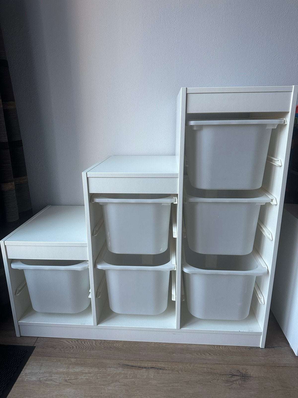 Witte trofast kast IKEA met 6 transparante bakken, Kinderen en Baby's, Ophalen, Gebruikt, Kast, 75 tot 100 cm