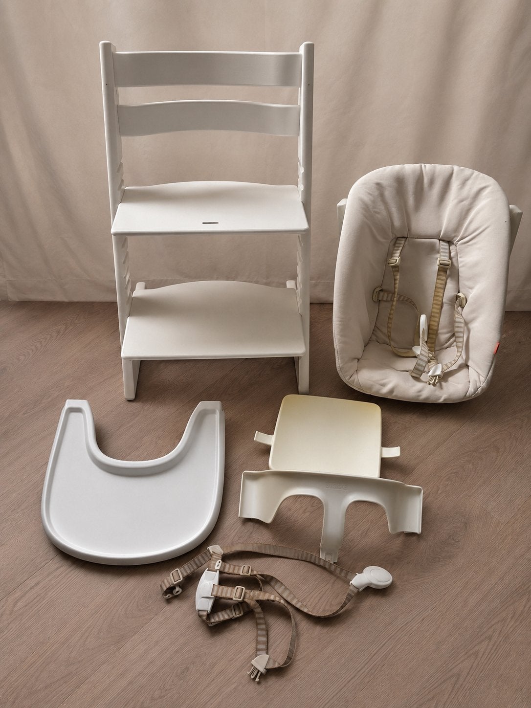 Complete tripp trapp Stokke kinderstoel. Incl accessoires!, Kinderen en Baby's, Kinderstoelen, Ophalen, Gebruikt, Meegroeistoel