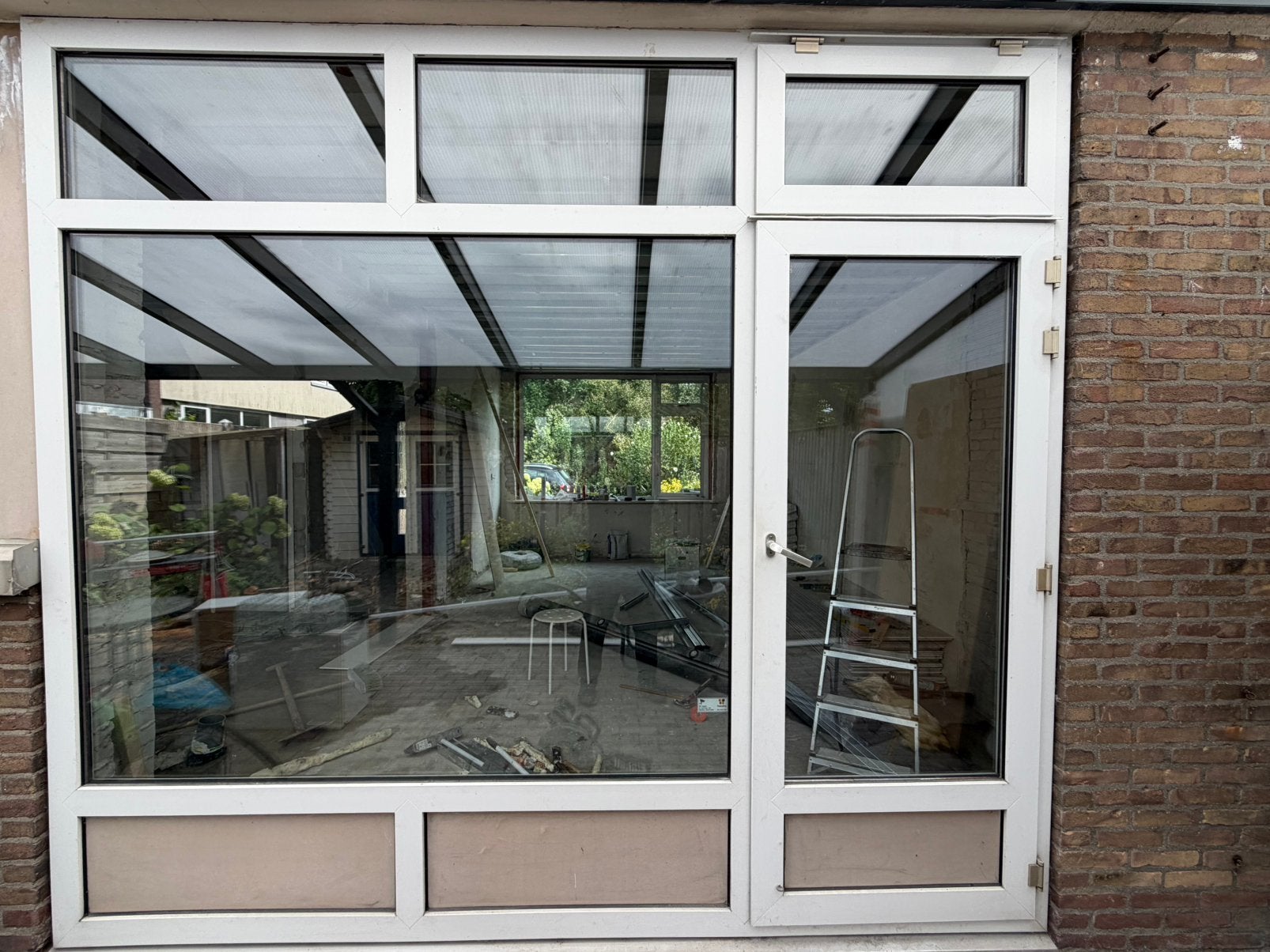 Kunststof kozijn gratis meenemen, Ophalen, Kunststof, Gebruikt, Inclusief glas
