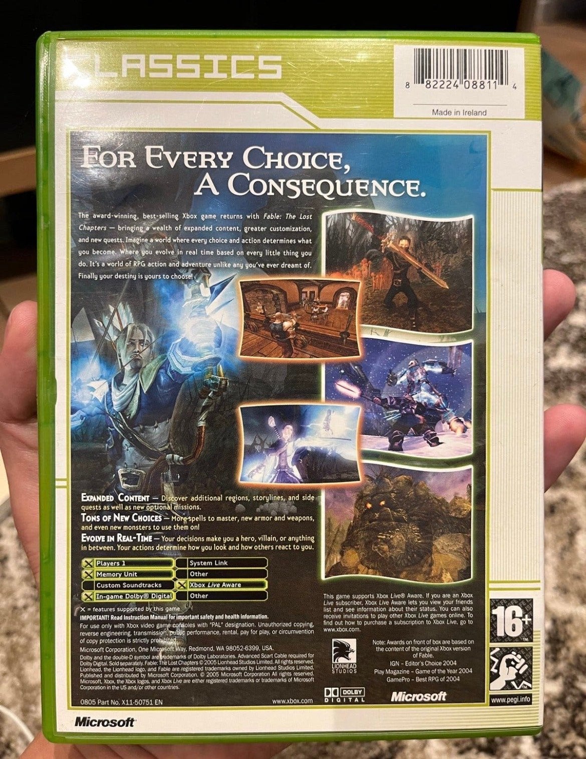 Fable: The Lost Chapters - Xbox Classics (PAL), 1 speler, Ophalen of Verzenden, Zo goed als nieuw, Role Playing Game (Rpg)