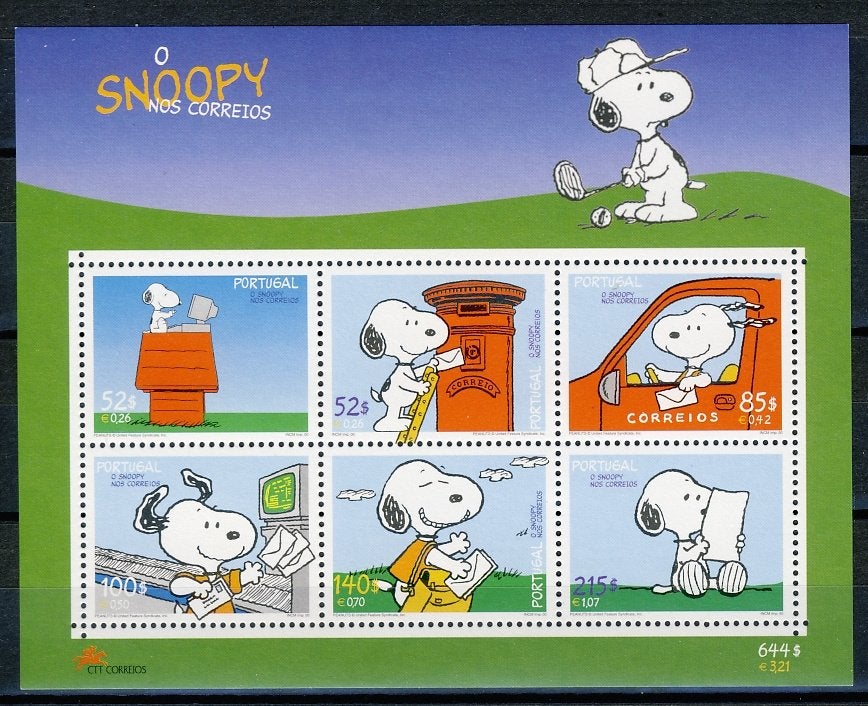 Portugal Blok 165 Snoopy 2000 postfris, Postzegels en Munten, Ophalen of Verzenden, Portugal, Postfris