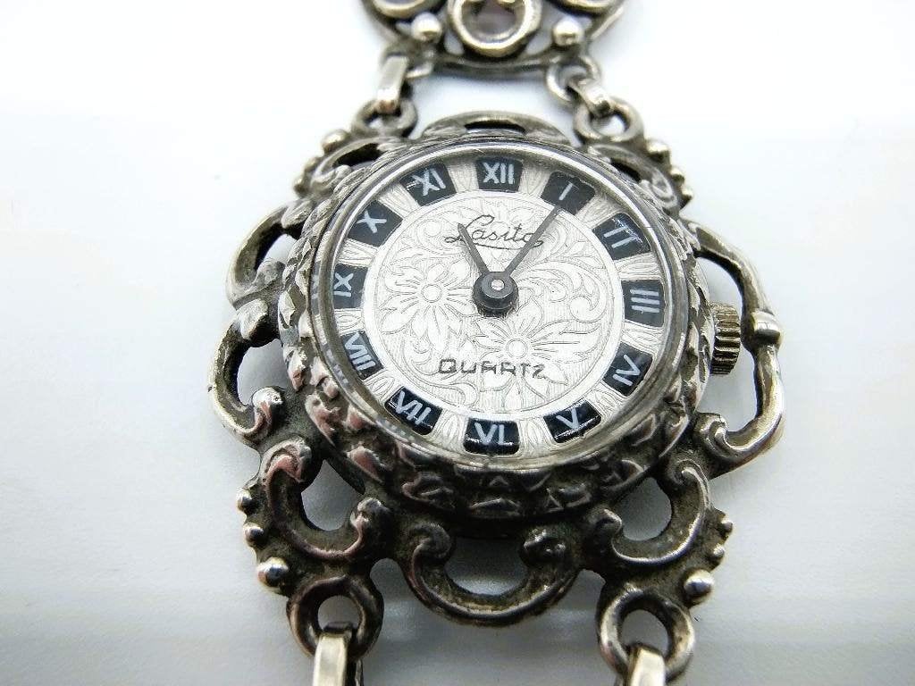 Zilveren Ring en Horloge Armband Set met Rode Stenen, Info@zilverwebsite.nl, Verzenden, Zo goed als nieuw, Zilverwebsite.nl