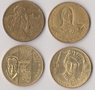 Polen lot 1 2 zlote shilders, Verzenden, Polen, Setje