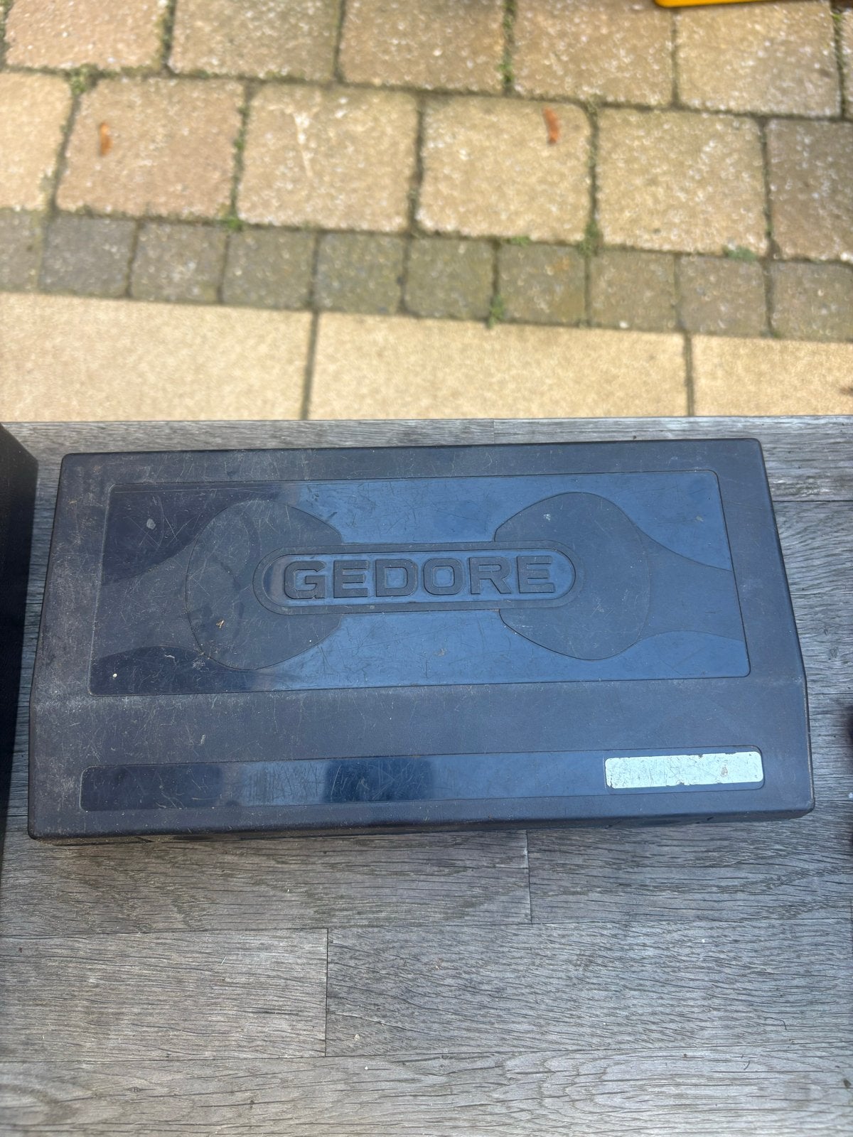 Gedore 1/4 doppenset met extra ratels en accessoires, Ophalen of Verzenden, Gebruikt, Gereedschapsset, Gedore