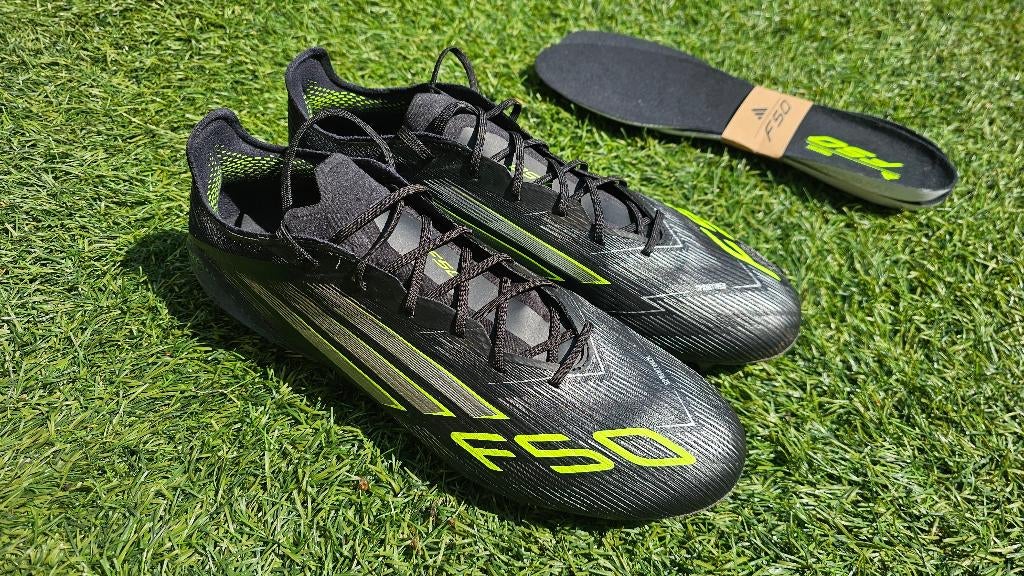 Adidas F50 FG Elite Black/Lemon Maat 10.5 (45 1/3), Schoenen, Maat L, Ophalen of Verzenden, Zo goed als nieuw
