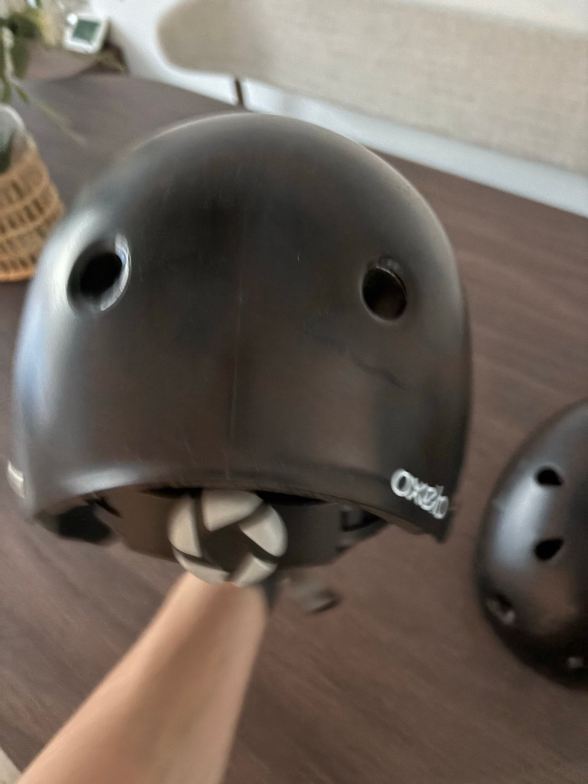 2x Oxelo Play Decathlon Helm Zwart Maat 50/54, Ophalen of Verzenden, Gebruikt, Overige maten, Jongen of Meisje