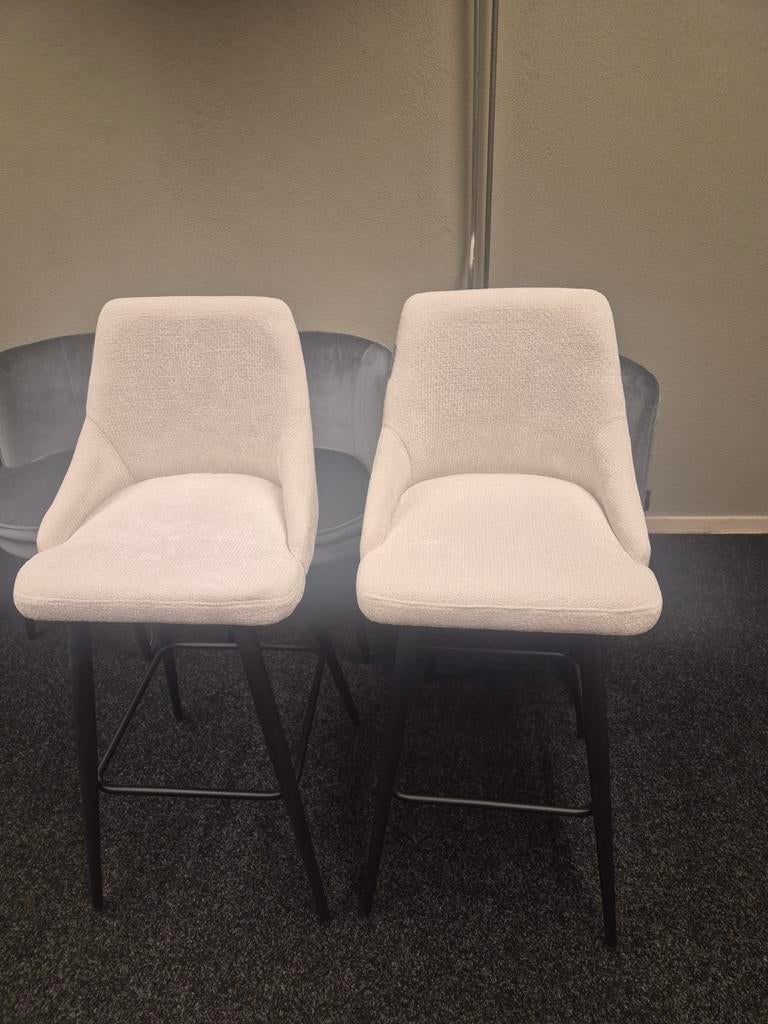 6x barkruk brooke unicom richmond interiors, Ophalen of Verzenden, Zo goed als nieuw, Wit, Vijf, Zes of meer stoelen