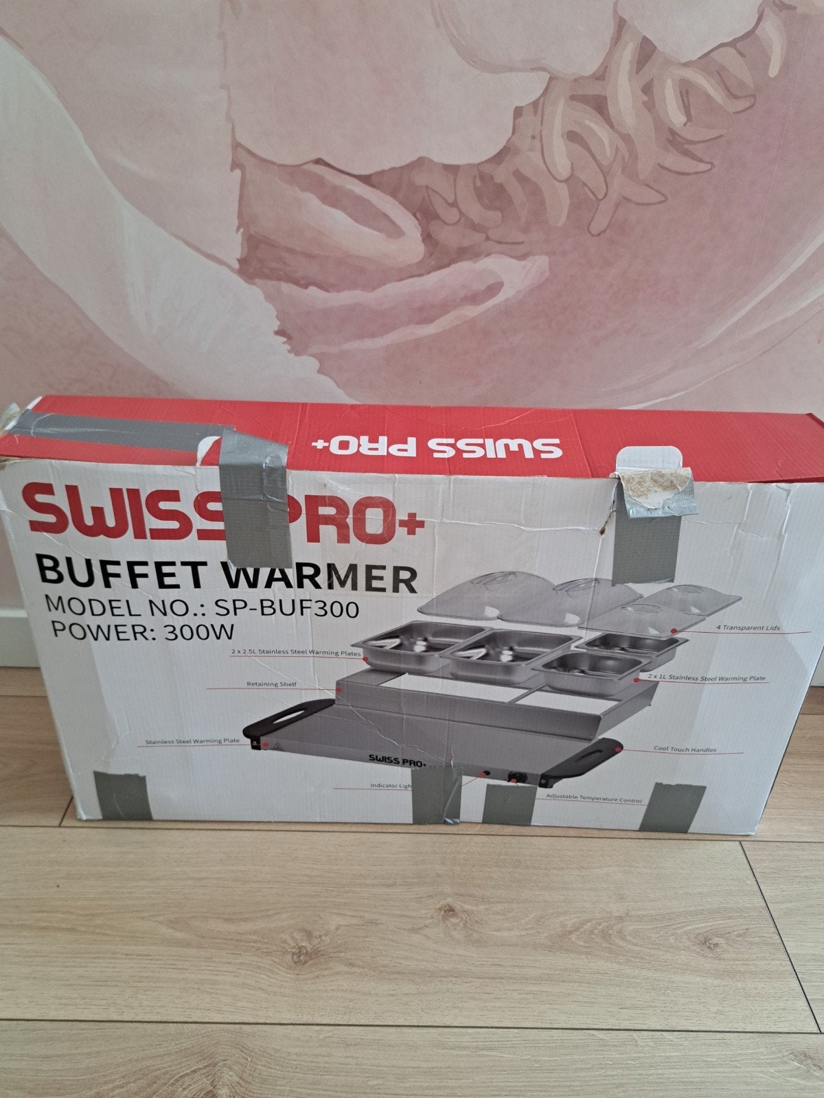 Buffetwarmer, Ophalen, 4 t/m 7 personen