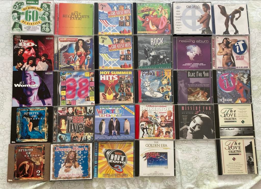 29 Verzamel CD's jaren 60, 70 en 80 - Diverse artiesten, Ophalen of Verzenden, 1960 - 1969, Gebruikt