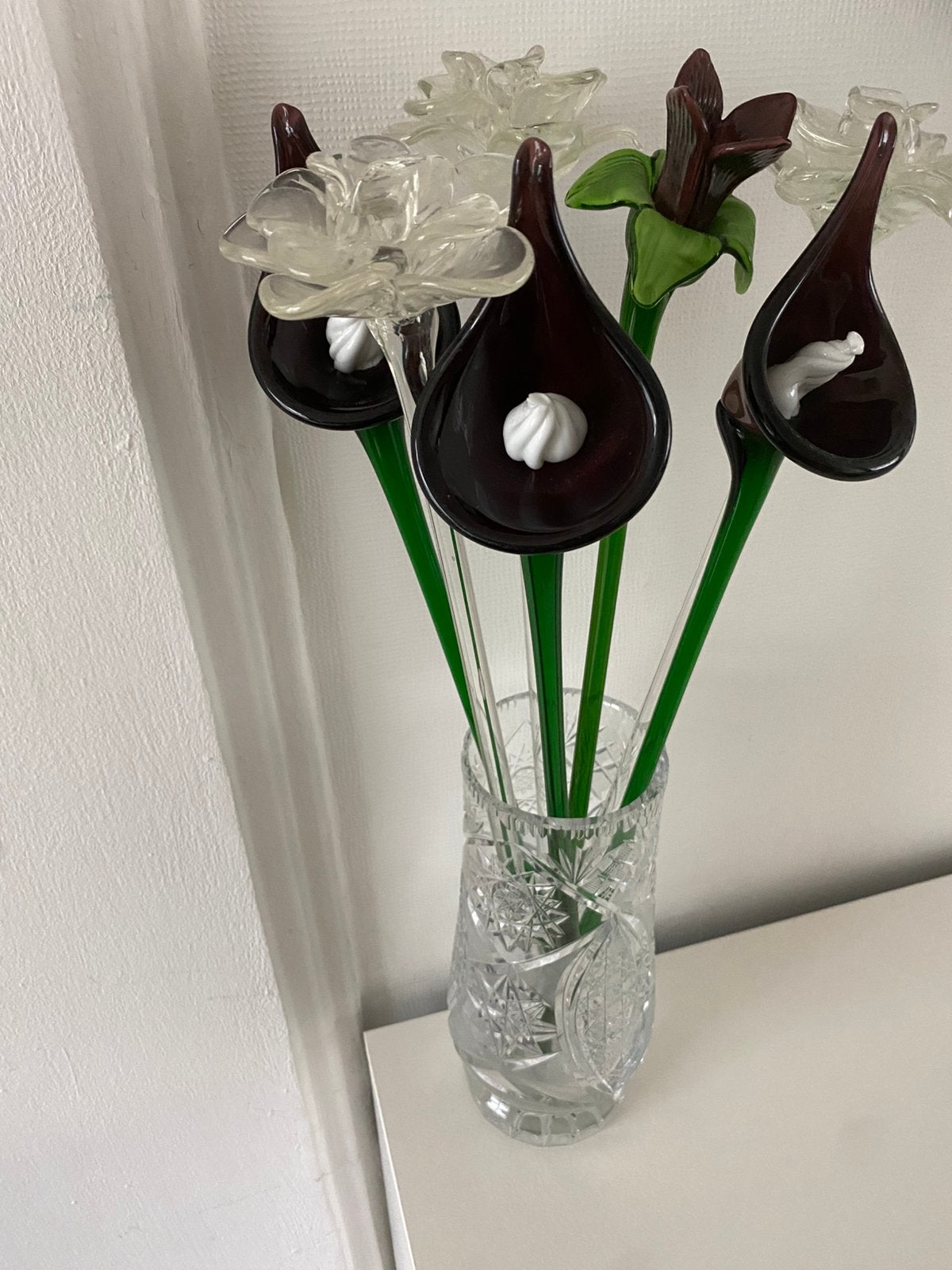 7– murano glazen bloemen, Antiek en Kunst, Ophalen of Verzenden