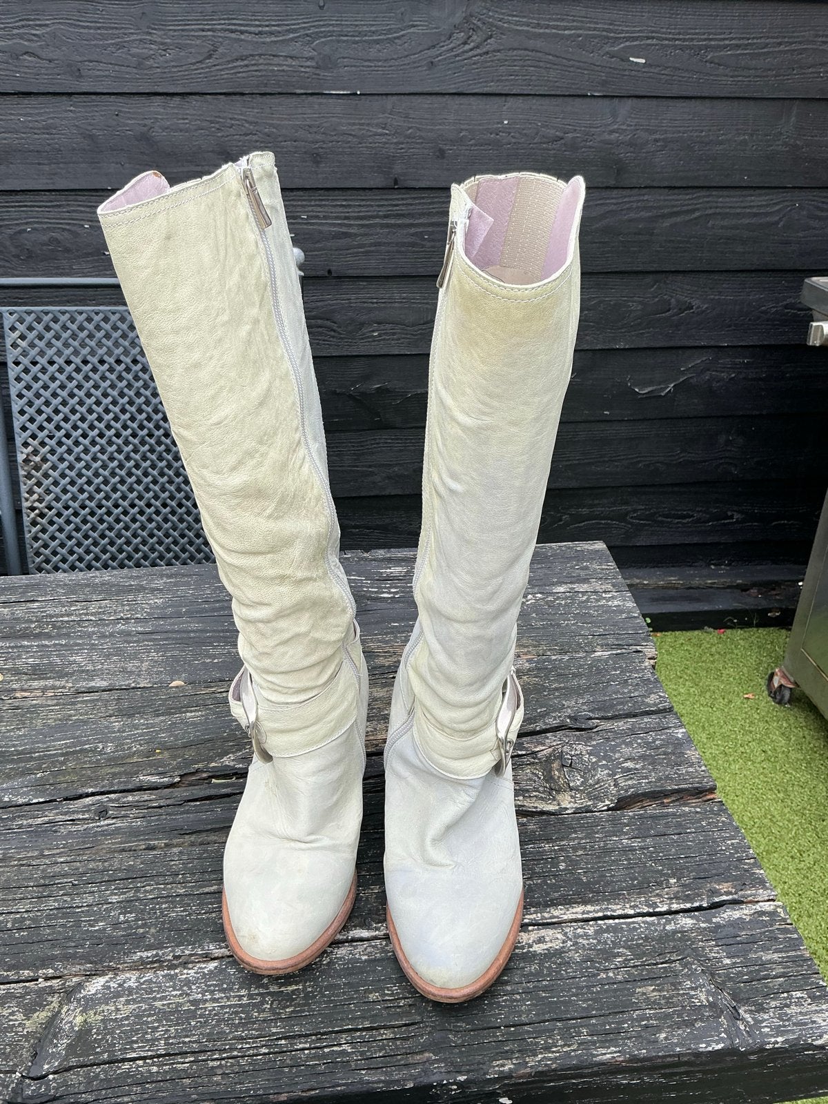 Hoge laarzen Roberto d’Angelo, maat 40, Kleding | Dames, Hoge laarzen, Ophalen of Verzenden, Grijs, Gedragen