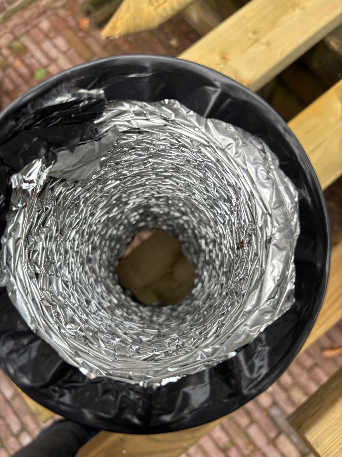Zwarte flexibele afvoerslang, minimaal 2 meter, Ophalen, Gebruikt, Afzuiger