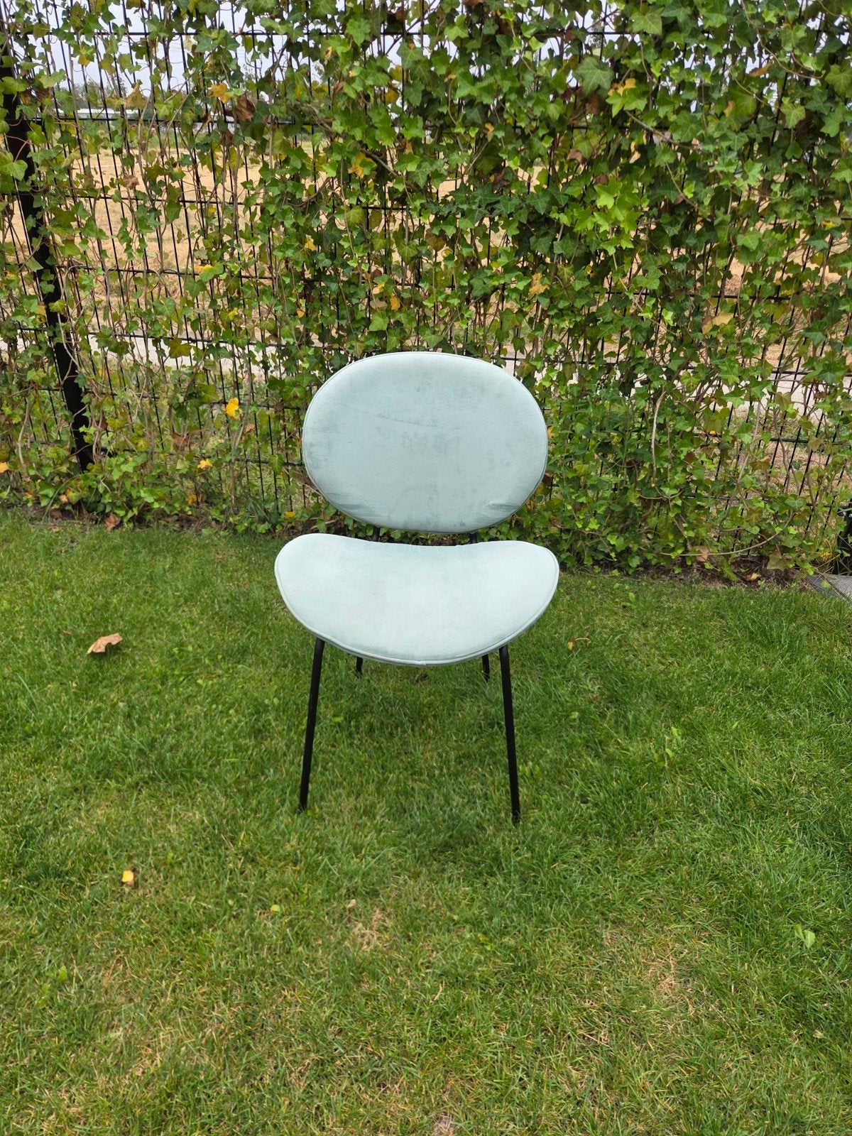 Lichtblauwe Eetkamerstoel - 83x53x51cm, Huis en Inrichting, Stoelen, Ophalen, Zo goed als nieuw, Blauw, Eén