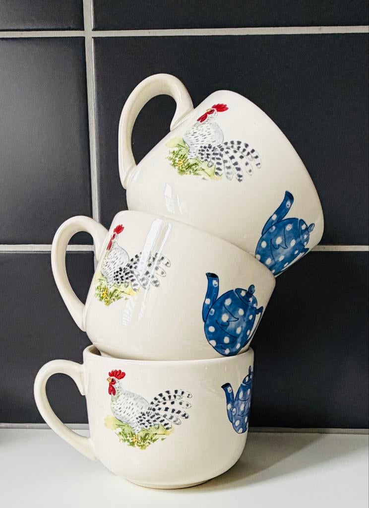 Alie Kruse Kolk (veel onderdelen) LANDLEVEN servies NIEUW!, Overige typen, Nieuw, Ophalen of Verzenden, Overige stijlen
