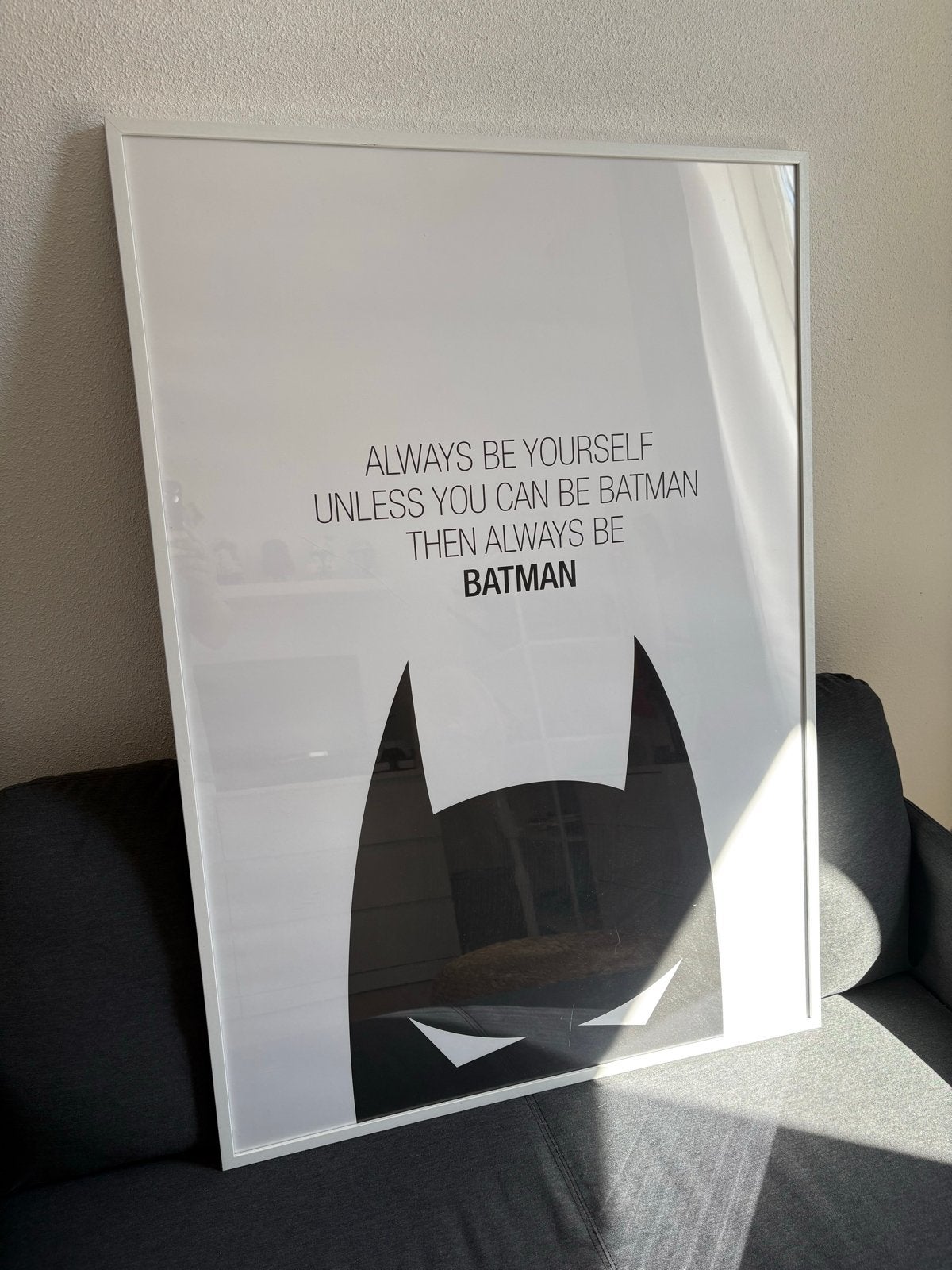 Batman Poster: Always Be Yourself, Unless You Can Be Batman, Ophalen, Zo goed als nieuw, Foto of Poster, 75 – 100