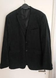 Nog NIEUW colbert Blazer jas ZWART ribcorduroy 58 xxl, Verzenden, Nieuw, Overige maten, Zwart