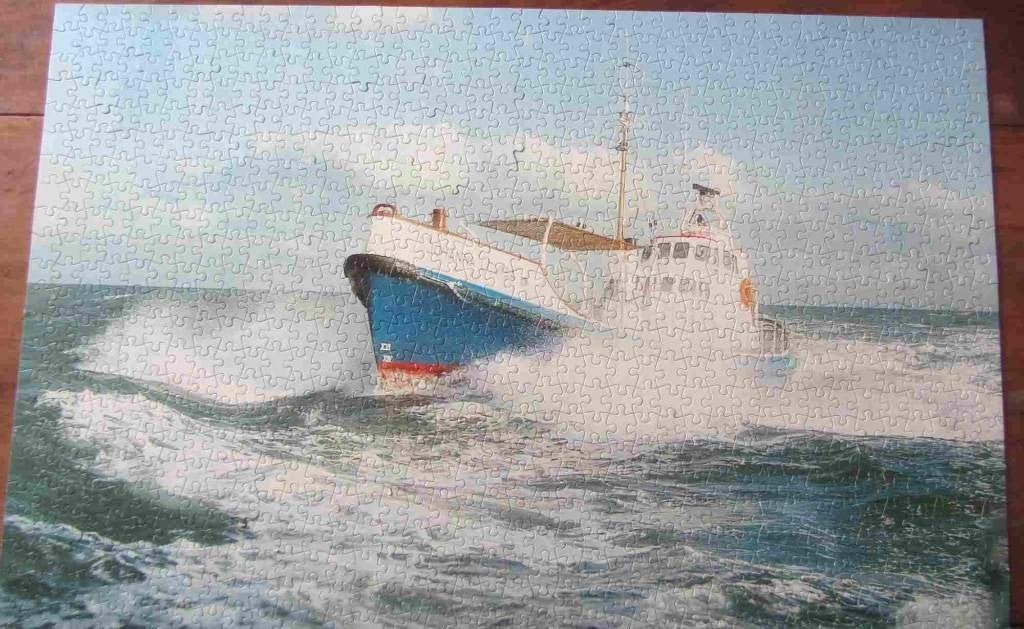 Legpuzzel KNZHRM Motorreddingboot Johanna Louisa, Verzamelen, Scheepvaart, Ophalen of Verzenden, Zo goed als nieuw, Overige typen