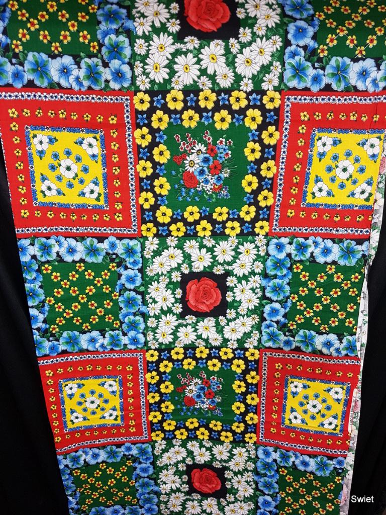 10916 Originele vintage retro stof stoffen gordijnstof Swiet, Overige kleuren, 120 cm of meer, Ophalen of Verzenden, Katoen