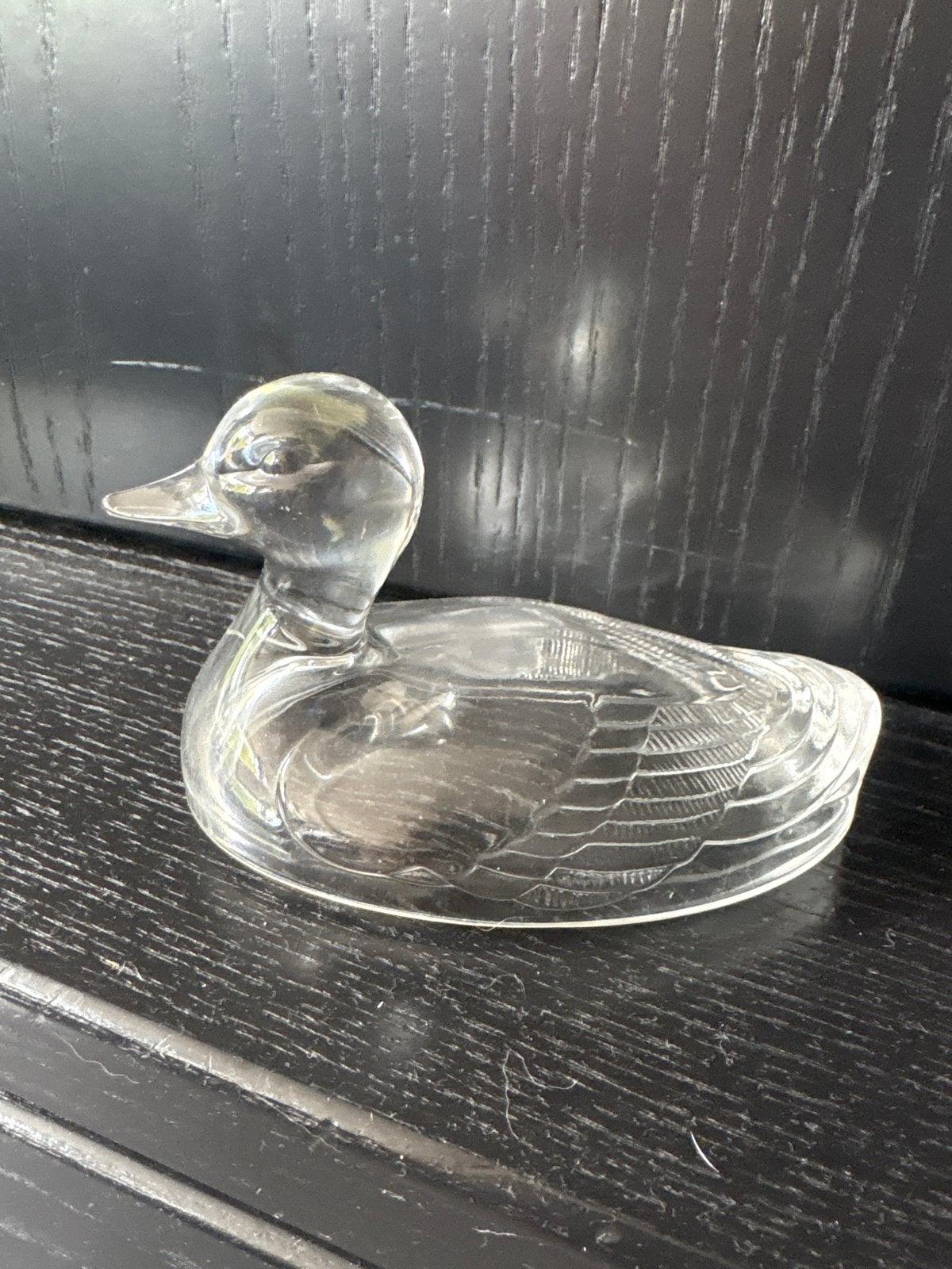 Glazen eend - decoratief object, Antiek en Kunst, Ophalen of Verzenden