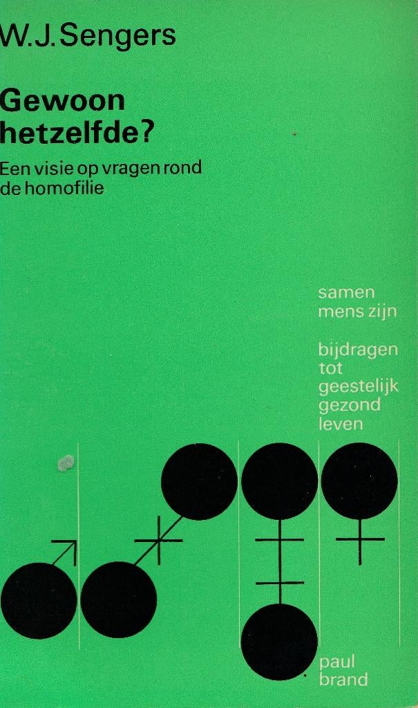 W. J. Sengers : gewoon hetzelfde ( homo , gay ), Ophalen of Verzenden, Gelezen