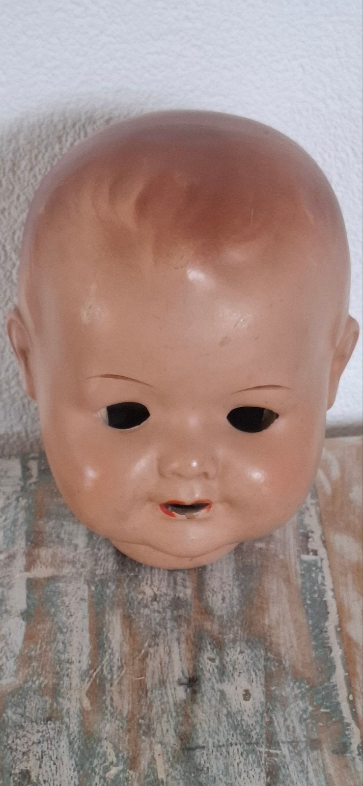Brocante poppenhoofd, Ophalen of Verzenden