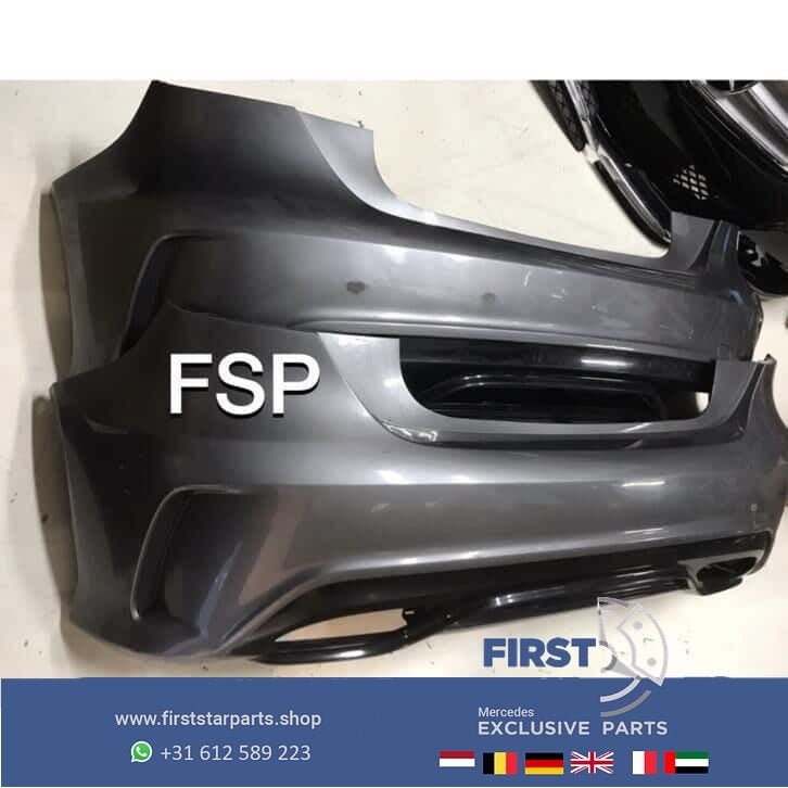 W176 Facelift AMG Achterbumper + diffuser Mercedes A Klasse, Gebruikt, -, Ophalen of Verzenden, Achter