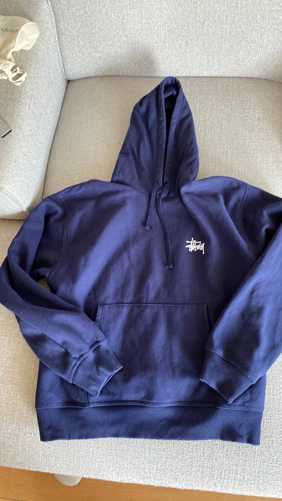Stussy hoodie blauw xl originele, Ophalen of Verzenden, Zo goed als nieuw, Maat 56/58 (XL), Blauw