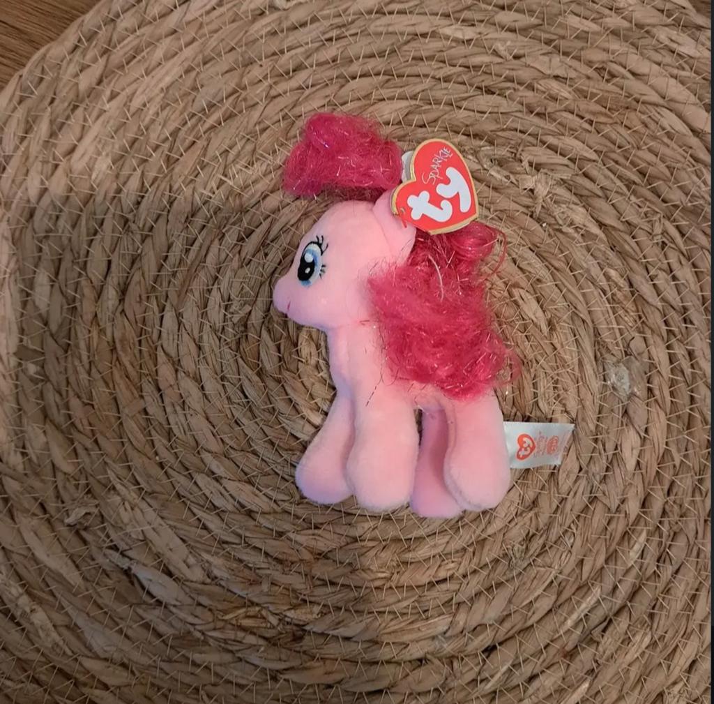 Pinkie Pie TY Beanie Boo sleutelhanger, Eenhoorn, Disney, Nieuw, Roze