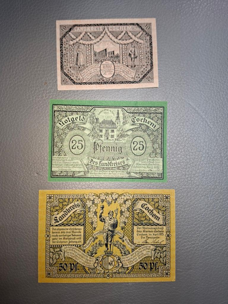 Duits Notgeld Cochem Noodgeld, Ophalen of Verzenden, Duitsland