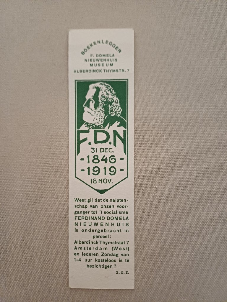 F. Domela Nieuwenhuis Museum (Jaren 30), Verzenden, Gebruikt, Reclame