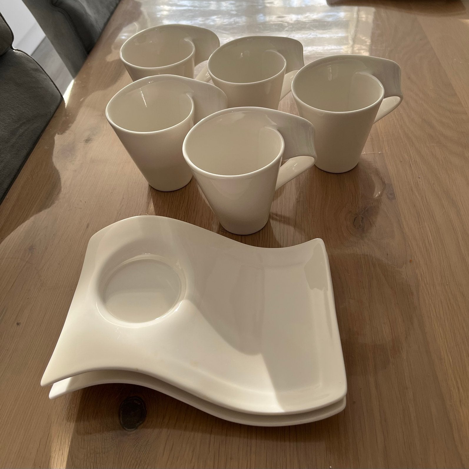 Villeroy & Boch grote koppen en schotels, Ophalen, Villeroy & Boch, Zo goed als nieuw, Overige stijlen