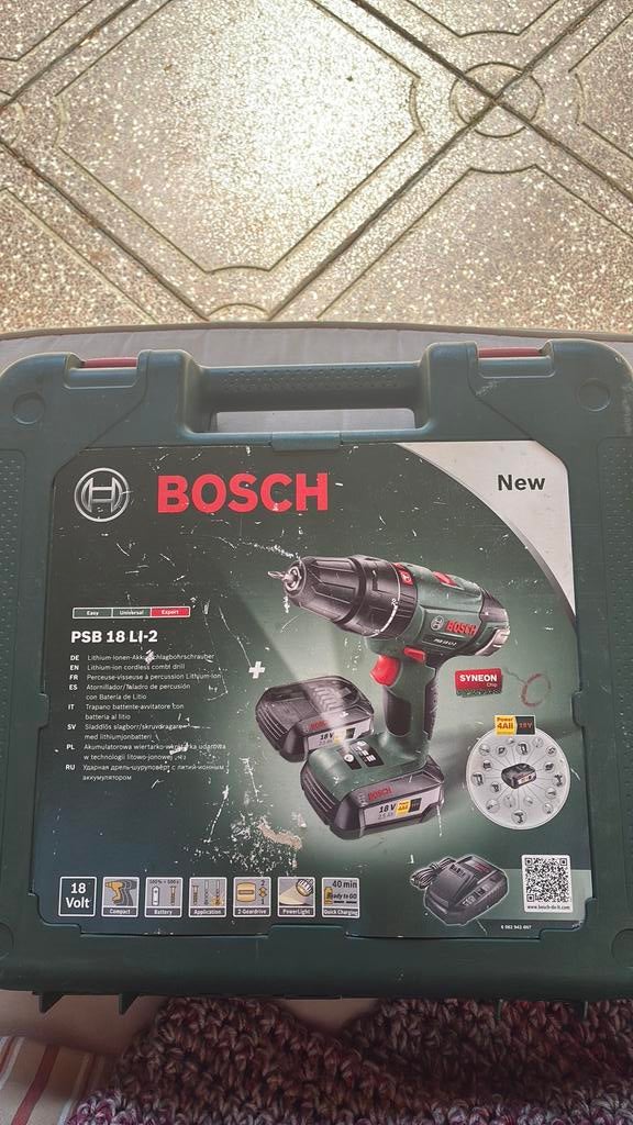 Bosch accu schroef klopboormachine, Doe-het-zelf en Verbouw, Gereedschap | Boormachines, Ophalen, Gebruikt, Overige typen