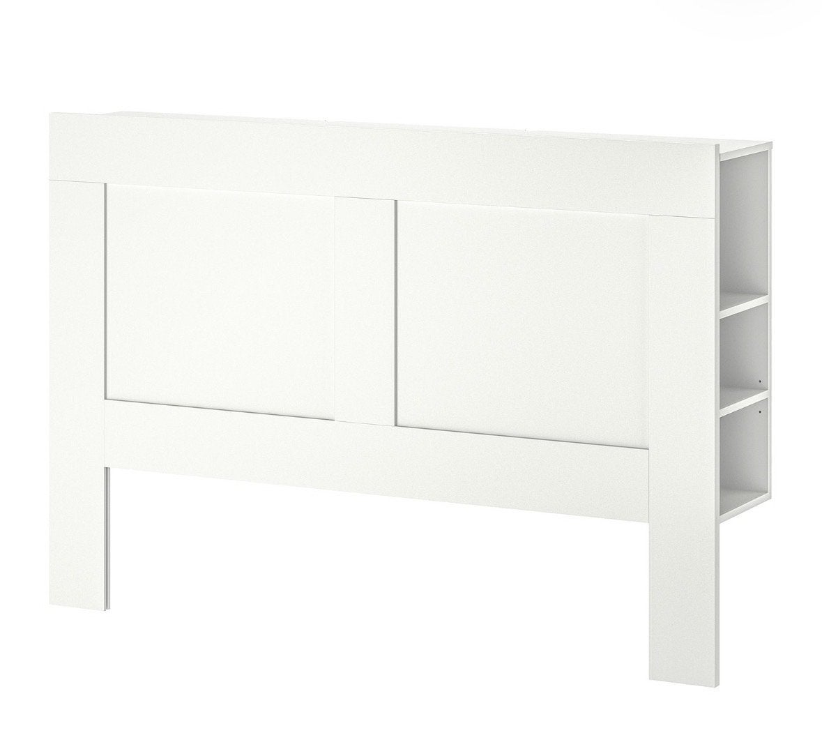 IKEA Brimnes Hoofdbord met opbergruimte - Wit- 160cm, Huis en Inrichting, Ophalen, Wit, Tweepersoons, Zo goed als nieuw
