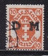 4104 – Freie Stadt Danzig michel dienstzegel 27 gestempeld, Verzenden, Overige periodes, Gestempeld