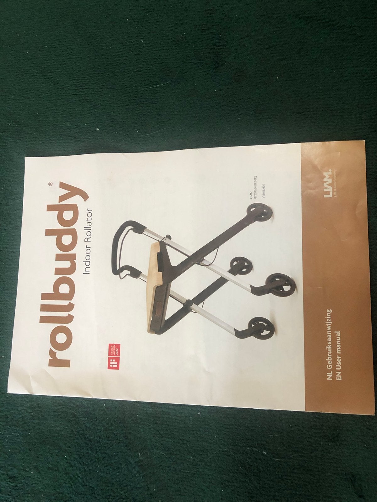 Binnen Rollater rollbuddy, Diversen, Rollators, Ophalen, Zo goed als nieuw