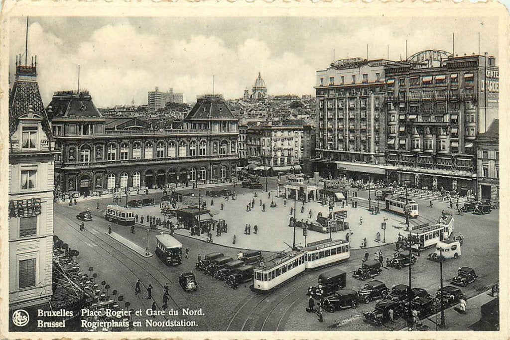 701-483-033 Bruxelles Place Rogier, Ophalen of Verzenden, Voor 1920, Overig Europa
