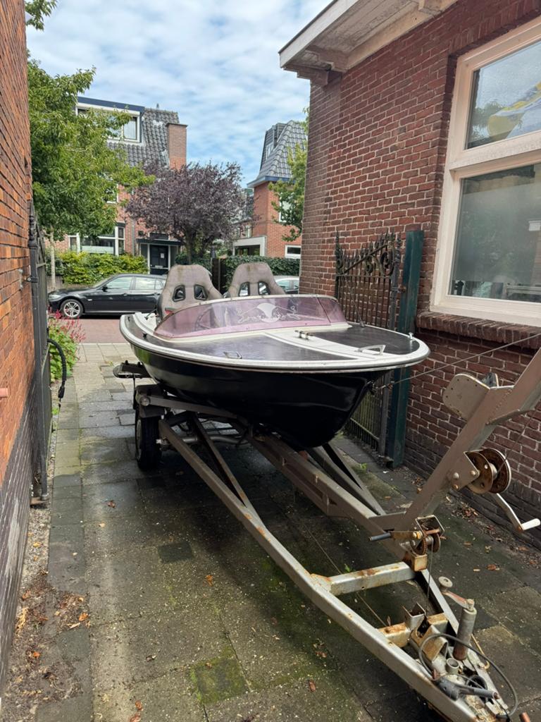 Placom boot 4,5m / parsun 15pk 4 takt / kanteltrailer, Watersport en Boten, Ophalen, Gebruikt, Motorboot, Motor en Techniek