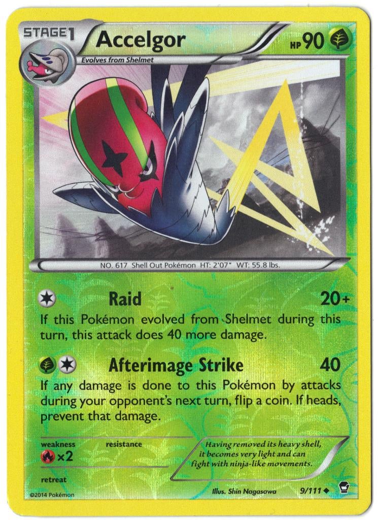 Furious Fists,  Accelgor [reverse] 9/111, Verzenden, Nieuw, Losse kaart