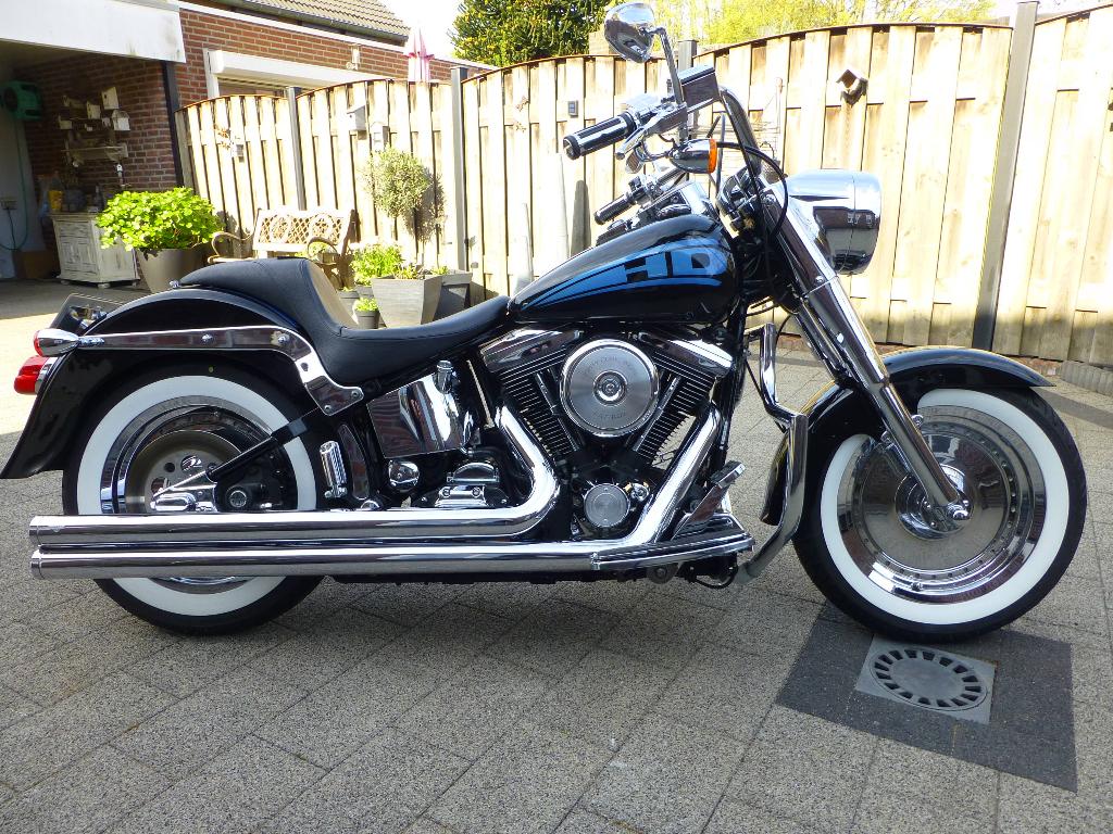 Te koop zeer mooie Harley Davidson Fatboy EVO bwj. 1991., 2 cilinders, Sportuitlaat, 1340 cc, Chopper
