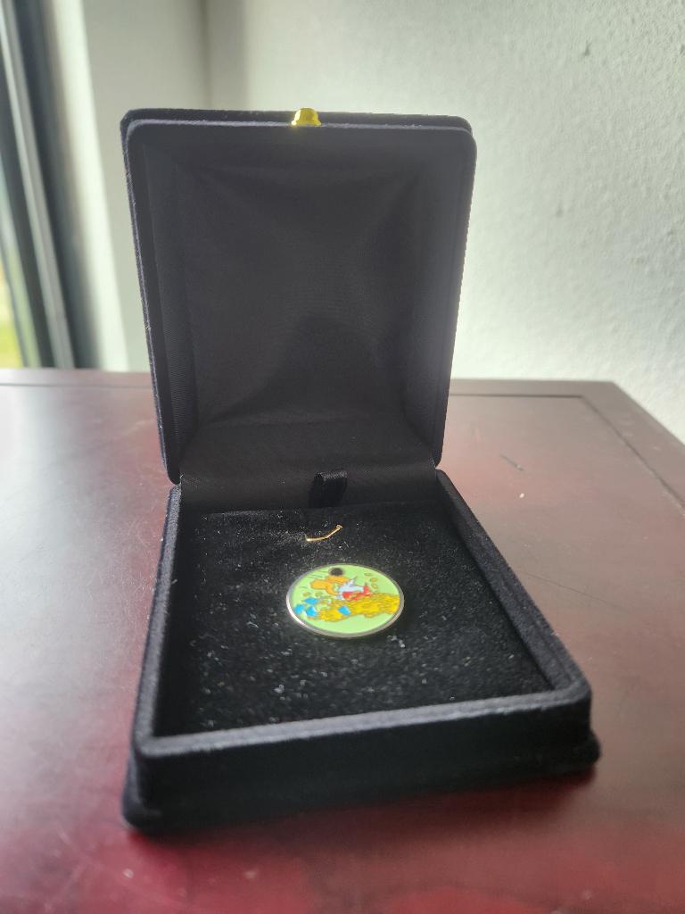 Walt Disney Dagobert Duck Duikt in zijn Geld Duitse Penning, Ophalen, Donald Duck, Zo goed als nieuw, Overige typen