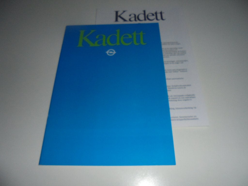 brochure Opel Kadett  1982, Ophalen of Verzenden, Nieuw, Opel
