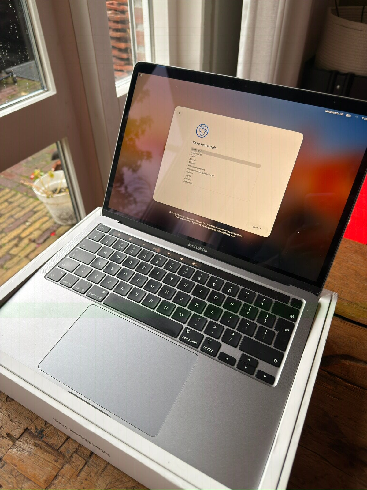 Macbook pro M1 13inch 256gb, MacBook Pro, Gebruikt, 256 GB, Qwerty