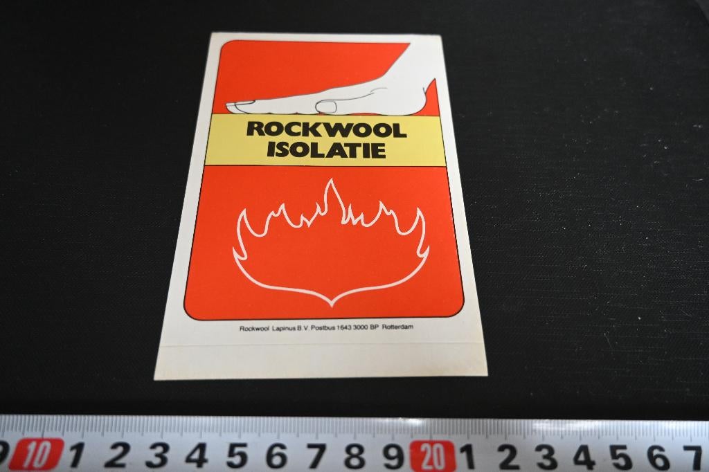 sticker Rotterdam Rockwool isolatie, Ophalen, Zo goed als nieuw