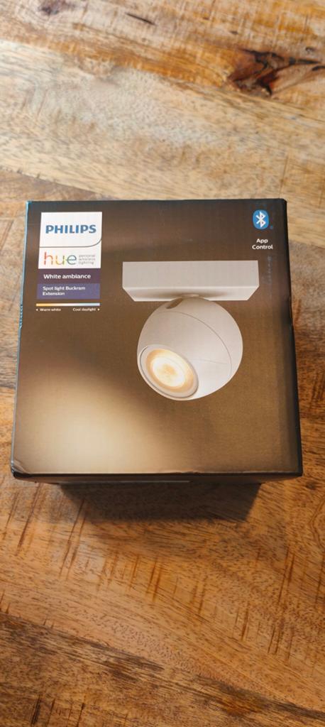 Philips Hue White Ambiance Spot Buckram - Nieuw, Metaal of Aluminium, Nieuw, Ophalen of Verzenden, Modern, Smart Home