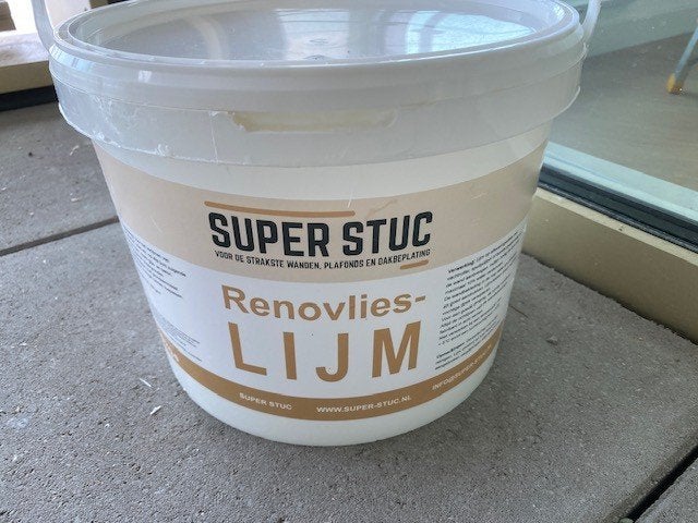 Renovlies lijm en toebehoren, Doe-het-zelf en Verbouw, Verf, Beits en Lak, Nieuw, Wit, Ophalen