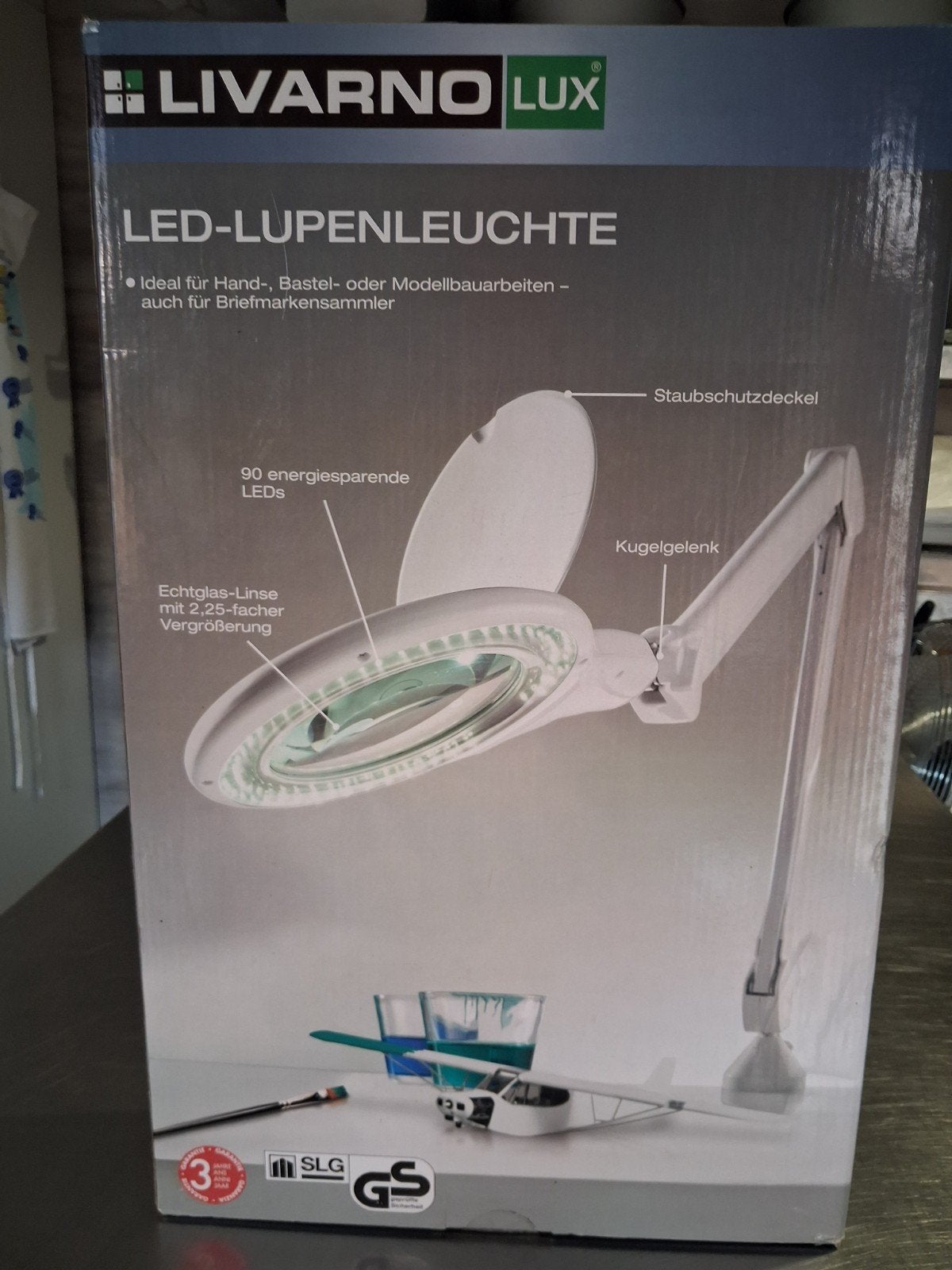 LIVARNO LUX LED-Loeplamp met 2,25x vergroting, Ophalen, Nieuw, Loeplamp