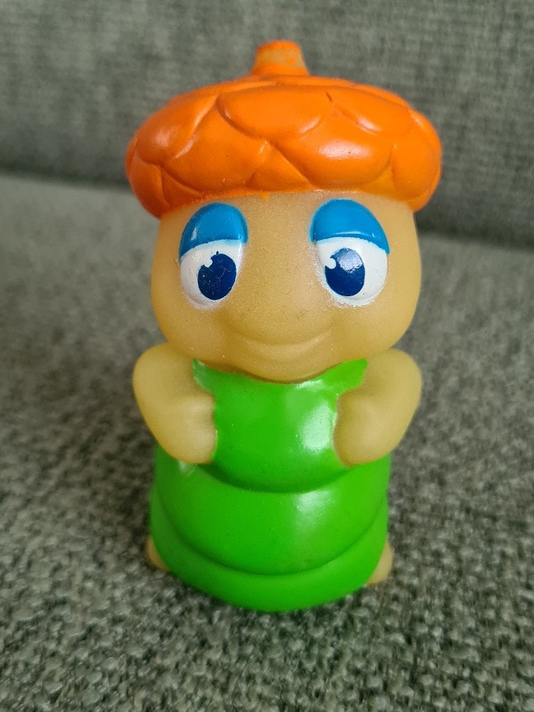 Glo friends worm glow in the dark vintage poppetje playskool, Gebruikt, Playskool hasbro, Ophalen of Verzenden, Nvt