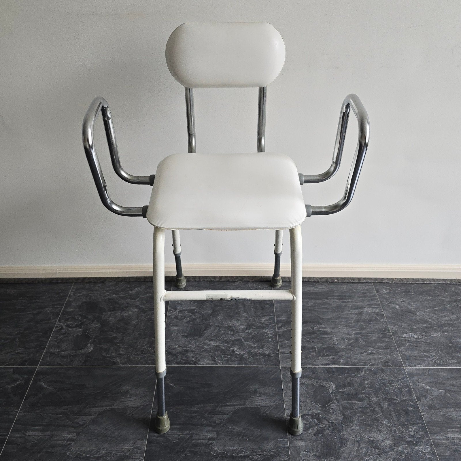 Luxe Ergonomische Zitkruk, Stahulp met Leuning, Kruk, Stoel, Huis en Inrichting, Krukjes, Zo goed als nieuw, Staal, In hoogte verstelbaar